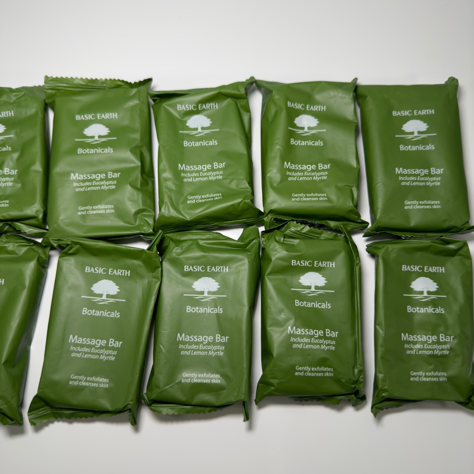 Basic Earth Botanicals Travel Massage Bar Eucalyptus Lemon Myrtle LOT Of 12 NEW