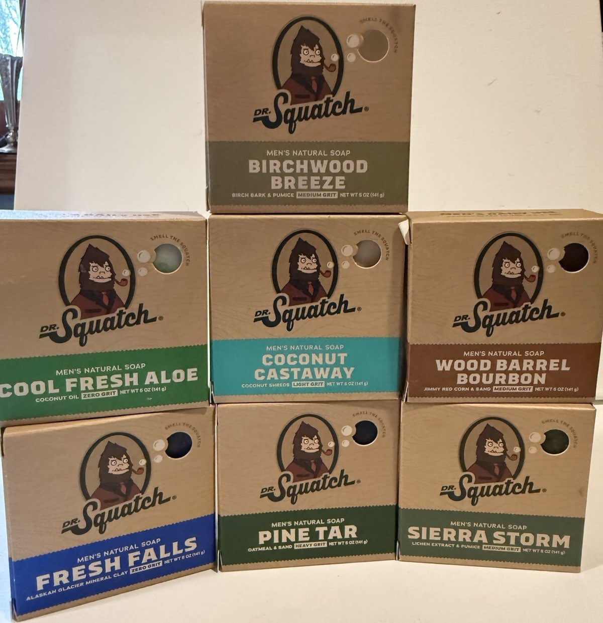 Dr. Squatch Men’s All Natural Soap Bar Multipack, Assorted Scents, 5oz