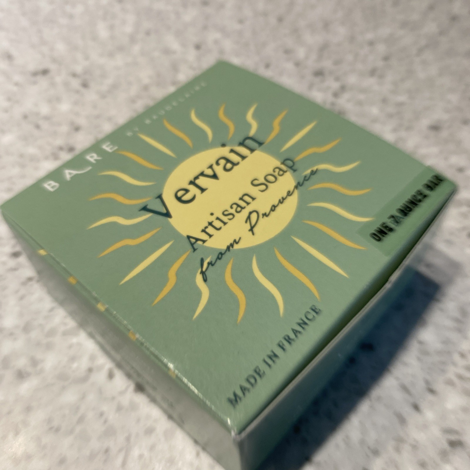 NEW Bare By Baudelaire Vervain (Citrus) Artisan Soap Made in France ONE BAR 7 OZ