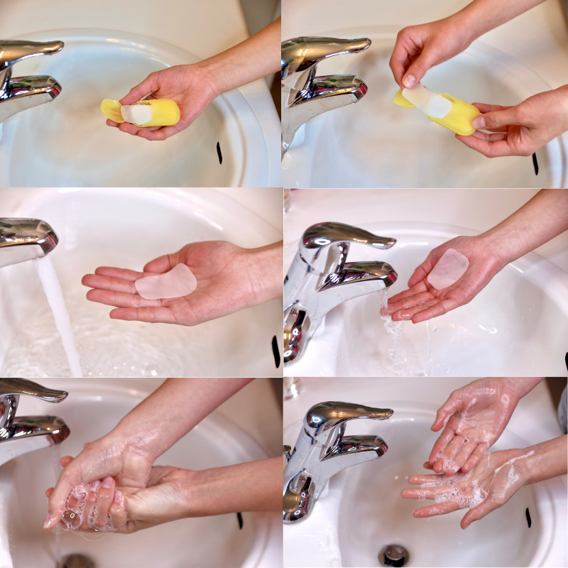 Portable Hand Paper Soap 30 Packs (600 Sheets)