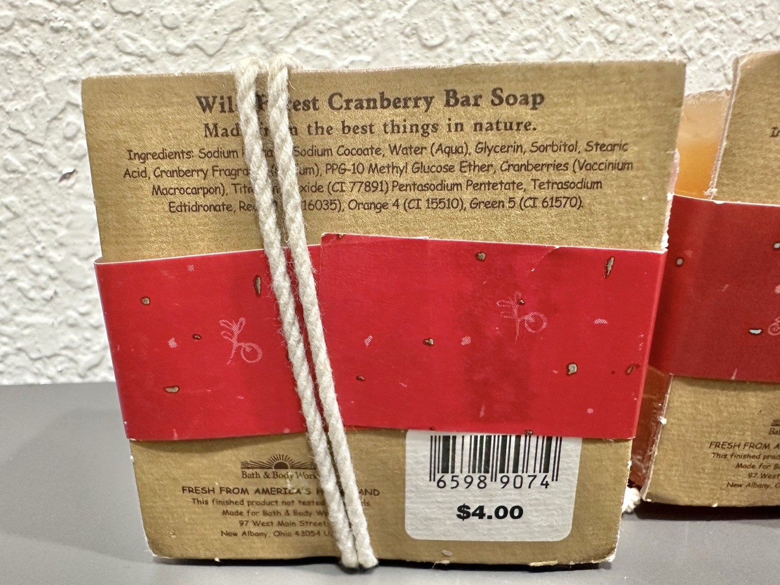 Vintage Lot Of 4 Bath And Body Works Bar Soaps 6.3 Oz Fresh Pineapple + Read Des