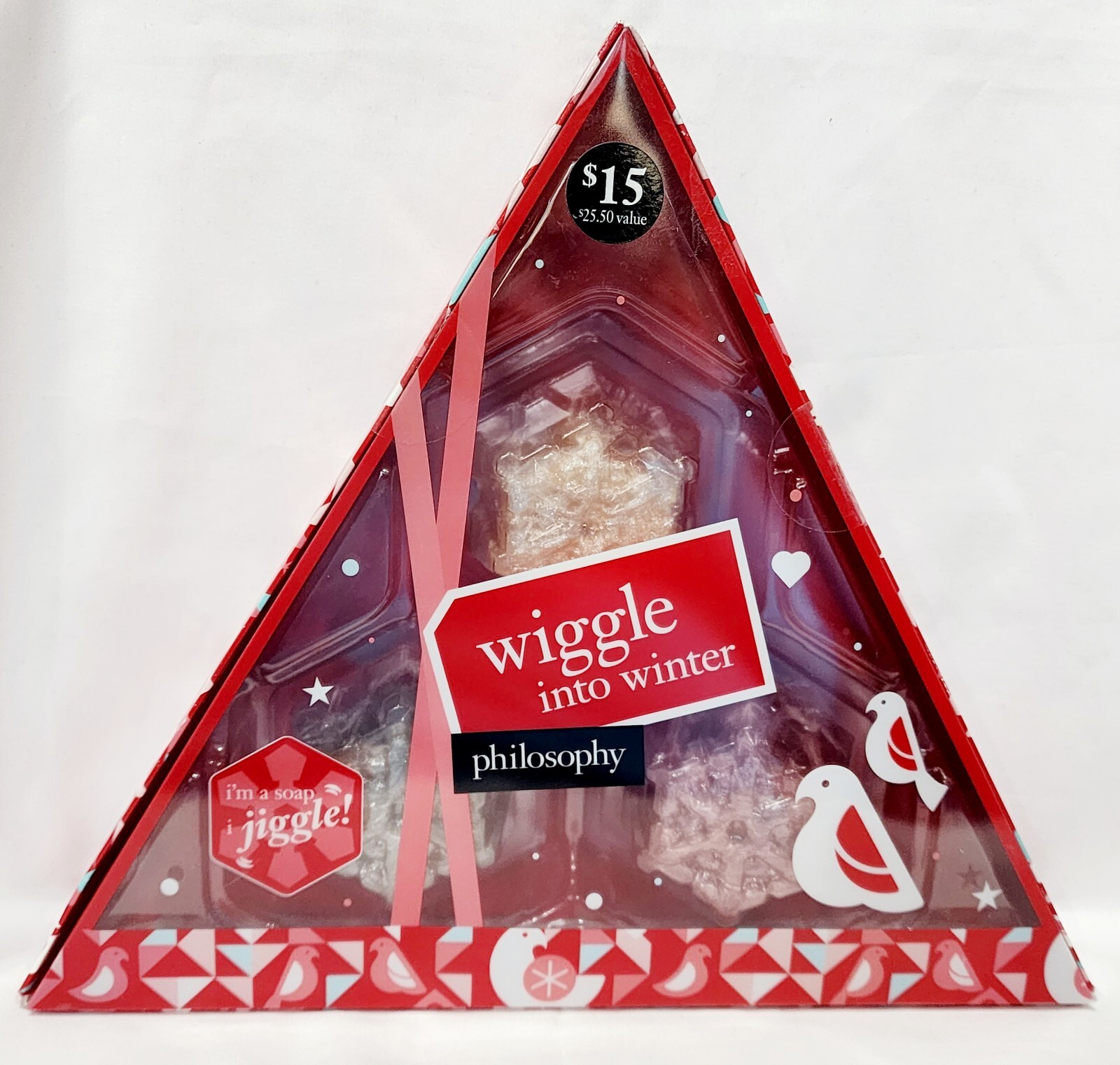 Philosophy SNOW ANGEL Wiggly Snowflake Soap Bar Wiggle Winter 3.9 oz/110g New