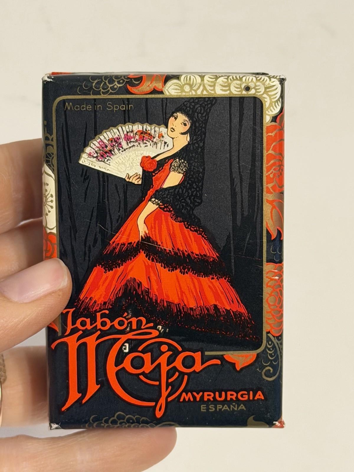 Vintage Maja Jabon Myrurgia 3 1/6 Oz Bar Soap Made in Spain Espana Sealed