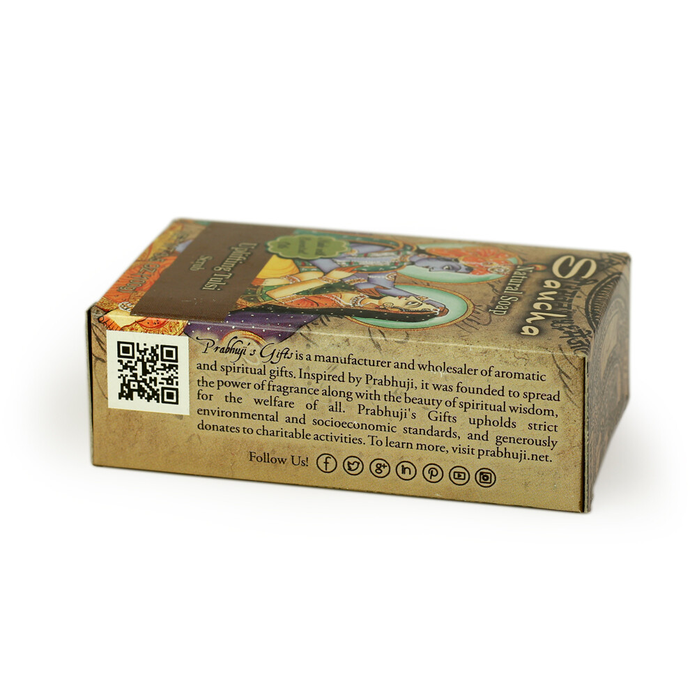 Soap Bar Saucha – Natural Uplifting Tulsi Scrub – 3.5 oz (100g)