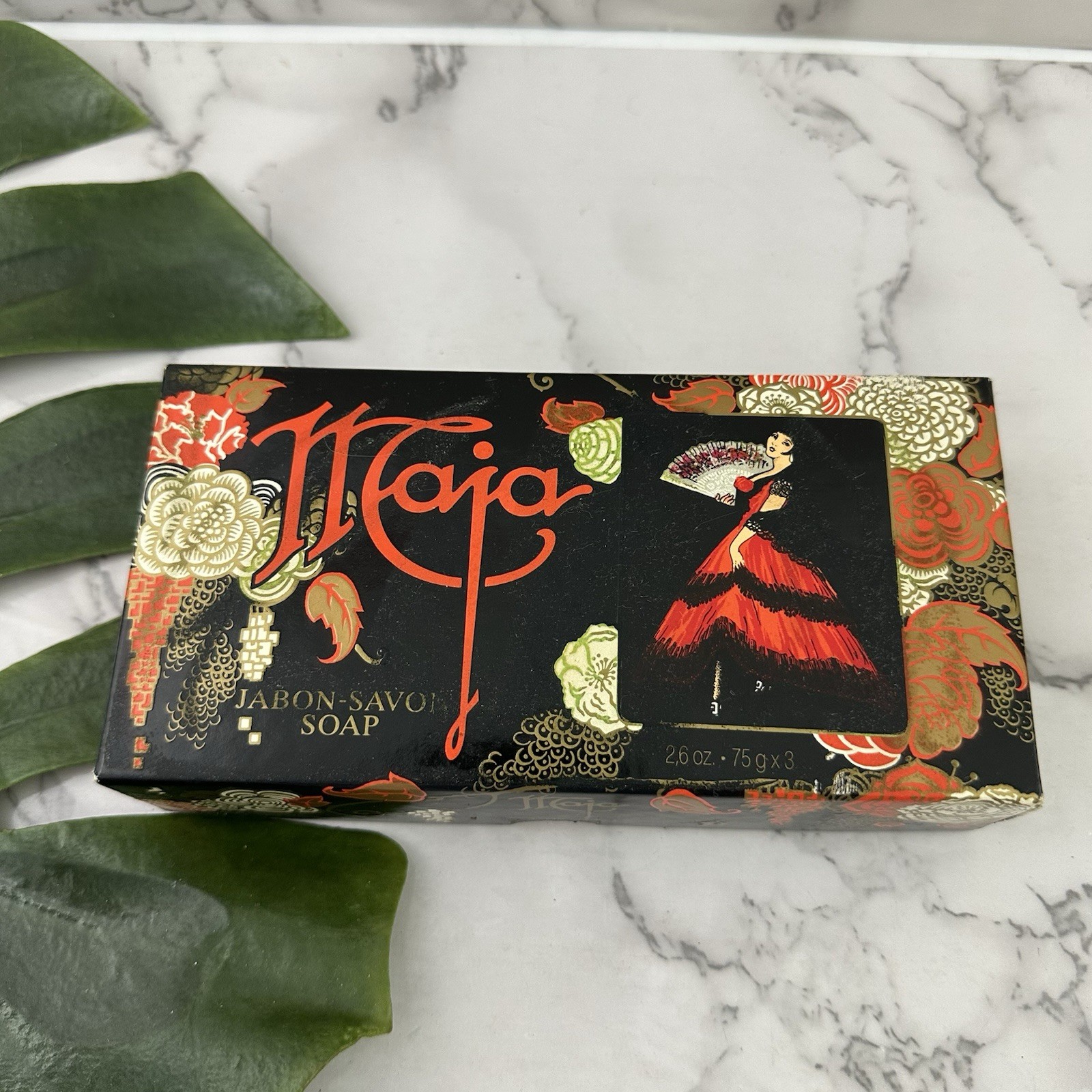 Maja Jabon Savon Soap Boxed Set New 3 Bars Perfumed Spain Myrurgia 2.64 oz