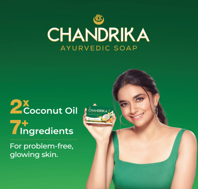Chandrika Ayurvedic Soap Classic 125g x3 +75g Free Coconut Herbal Bath Soap