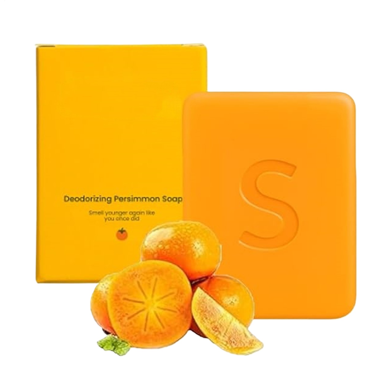 Persimmon Swarva Soap Bar Body Odor Control Deodorant Soap for Men & Women