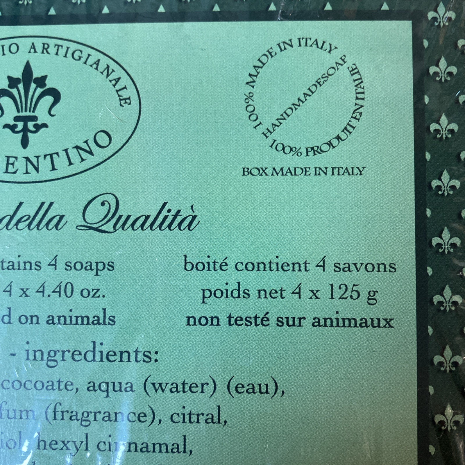 Saponificio Artigianale Fiorentino Angel Cherub Soaps Italy Handmade New in Box