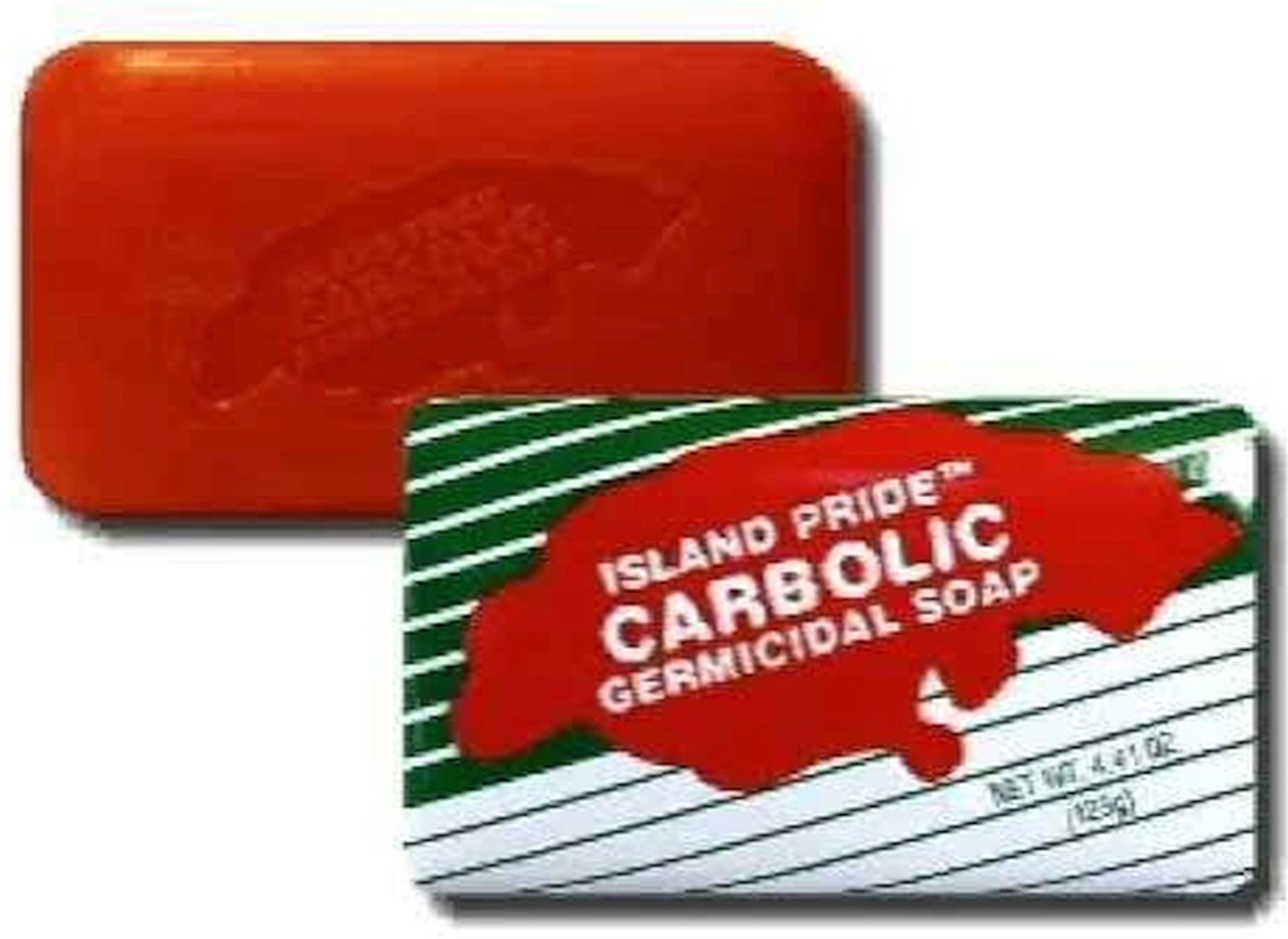1 Island Pride Carbolic Soap Germicidal for Germs Cut Skin Acne RED 4.4 oz Bar
