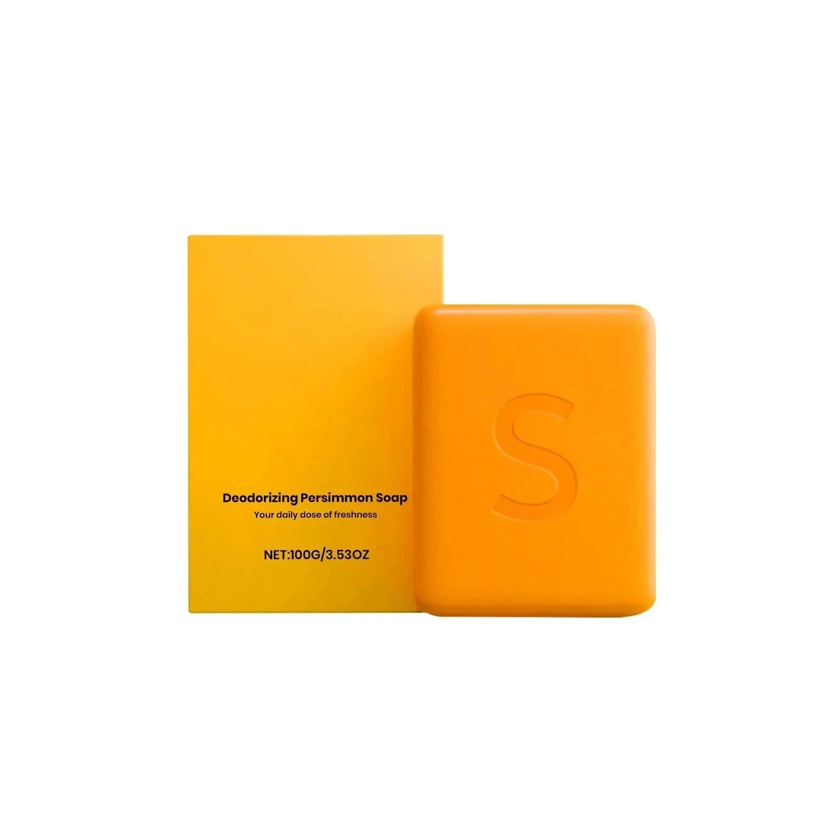 Swarva Persimmon Soap Bar Body Odor Control Deodorant Soap for Men&Women