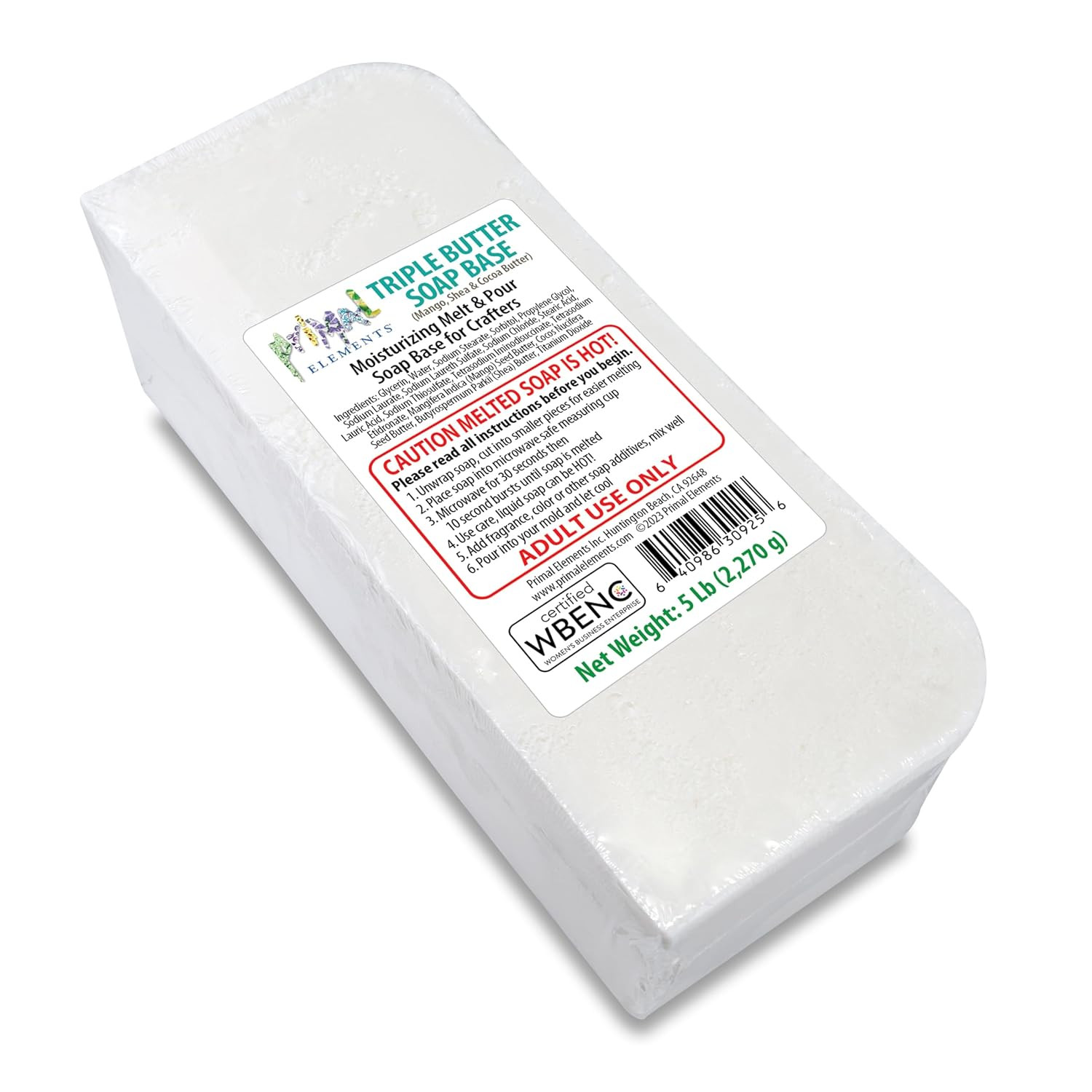 Triple Butter Soap Base (Mango, Shea, and Cocoa Butter) – Moisturizing Melt and