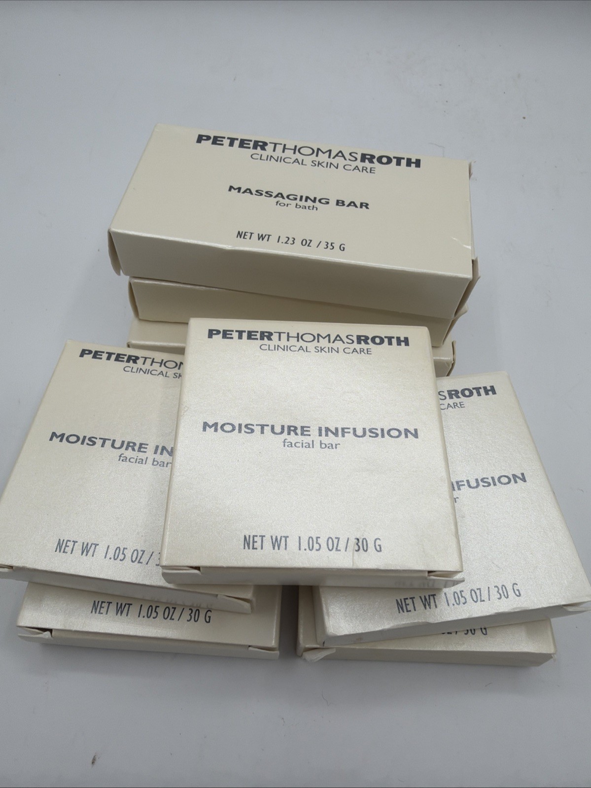 Peter Thomas Roth Lot of 3 Massaging Bar 1.23 oz and 5 Moisture Infusion 1.05 oz