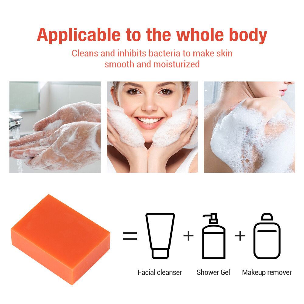 5/2X Kojic Acid Soap Dark Skin Clean Whitening Bleaching Lightening Brightening