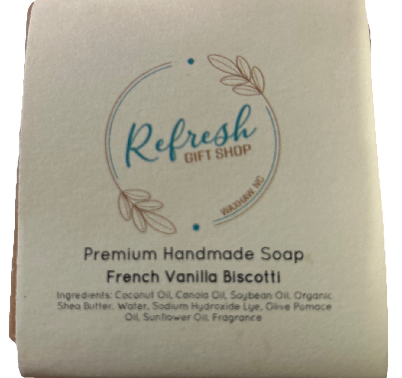 Set Of 2 Hand Made Soaps- New- French Vanilla Biscotti Scent- Natural- Skincare
