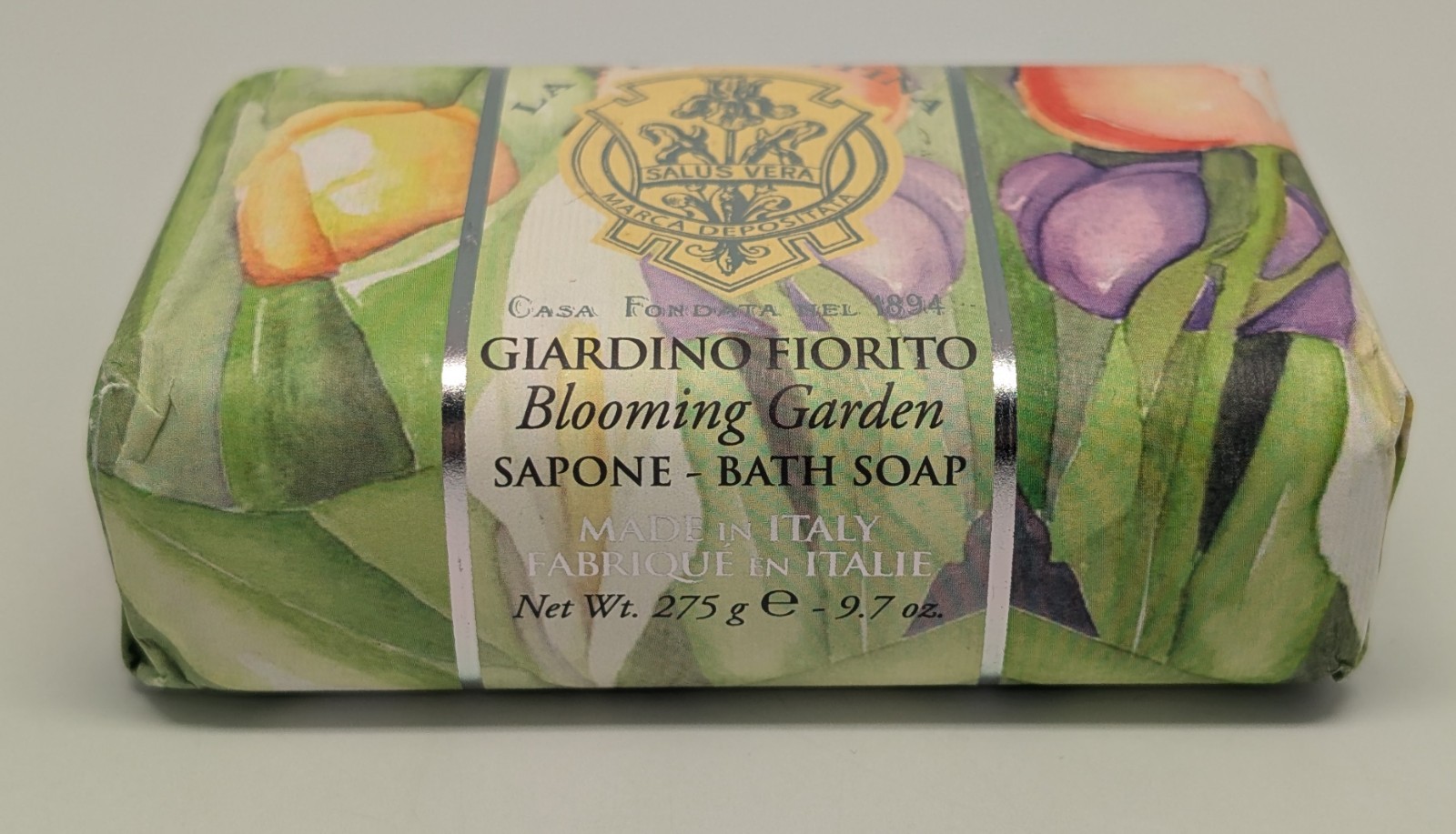 LA FLORENTINA Blooming Garden Vegetable Bath Bar Soap Bath 9.7 oz Made in ITALY