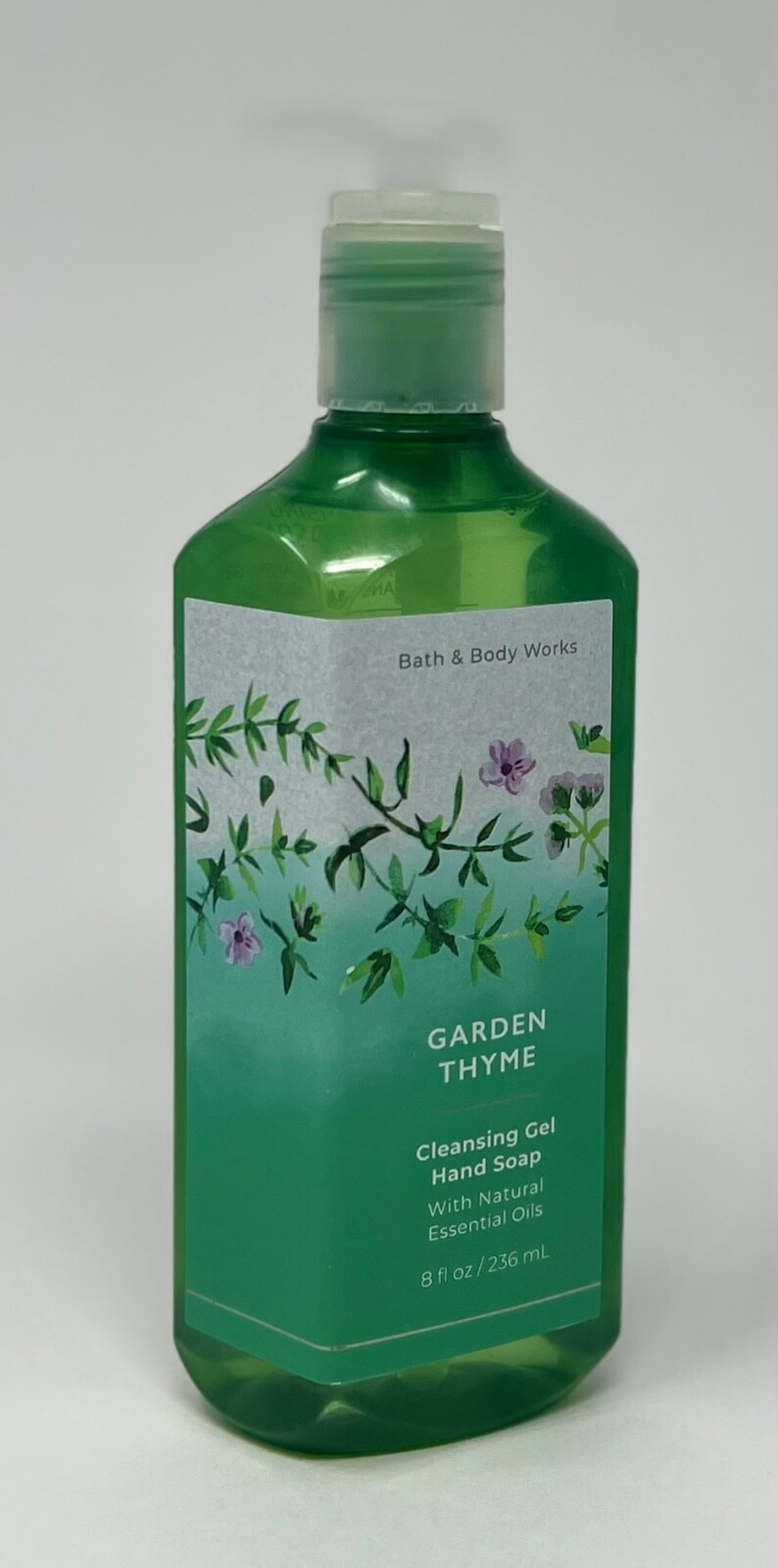 1 NEW BATH & BODY WORKS GARDEN THYME CLEANSING GEL HAND SOAP WASH PUMP 8OZ FOAM
