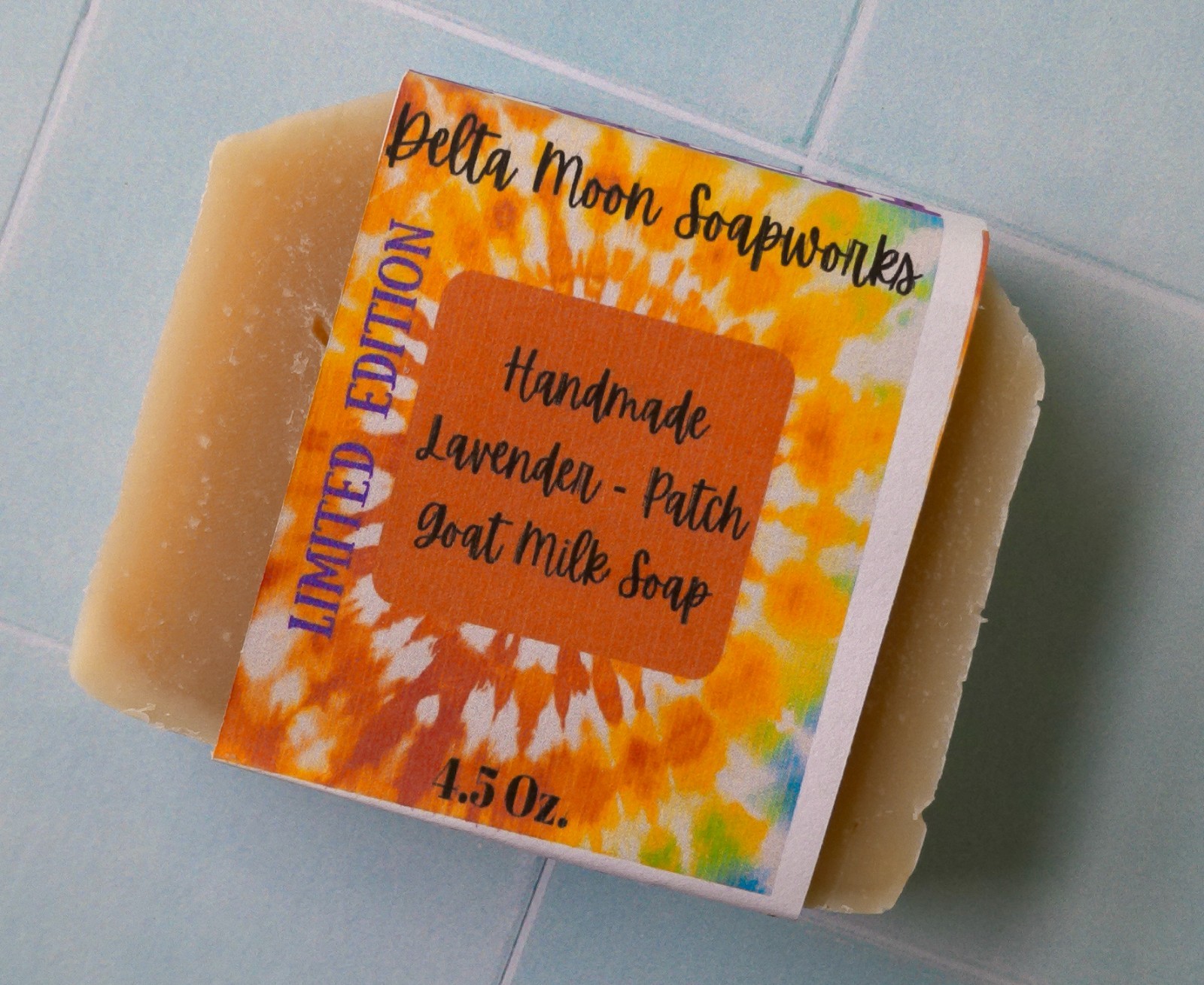 Handmade Lavender Patchouli Goat Milk Soap, + samples, ships fast