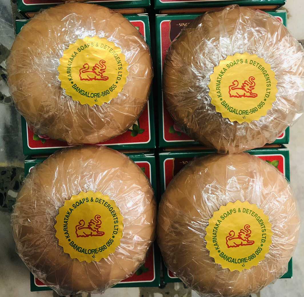 4 X 150gm Mysore Sandal Bath Soap Bar, ORIGINAL of Karnataka Soaps Ltd. Exp-2025