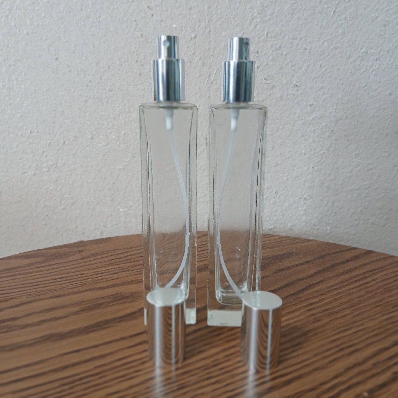 Perfume Cologne Essential Atomizer Refillable 2 Glass Bottle Sprayer 100 ml 5529