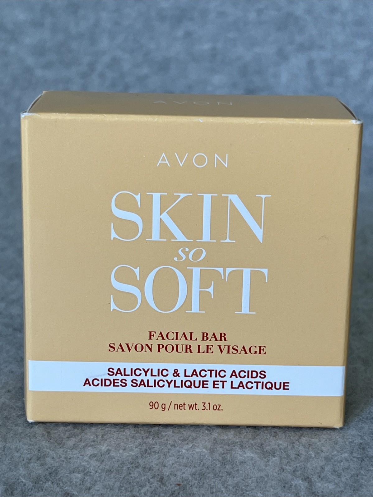 AVON Skin so Soft Bar Soap Original Soft & Sensual Facial Bar w/Salicylic Acid