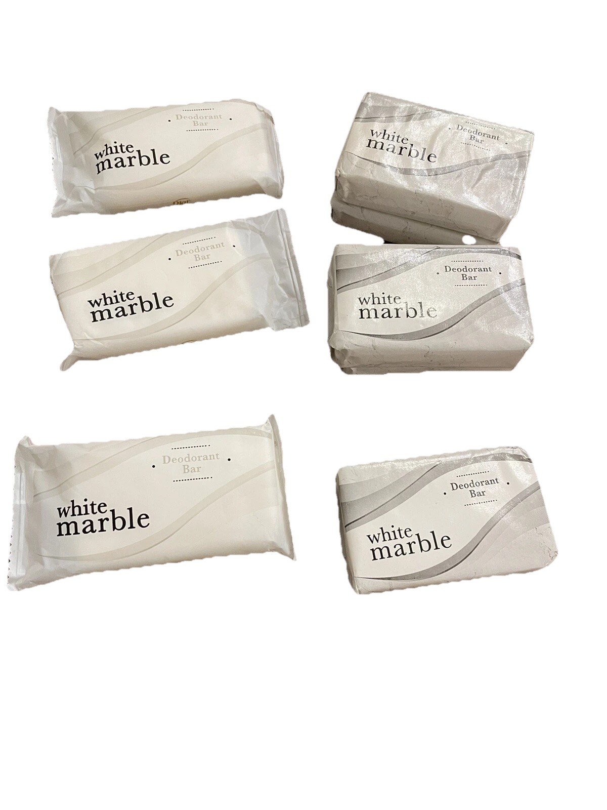 White Marble Deodorant Soap Bar Lot Of 8 Bars See Picture
