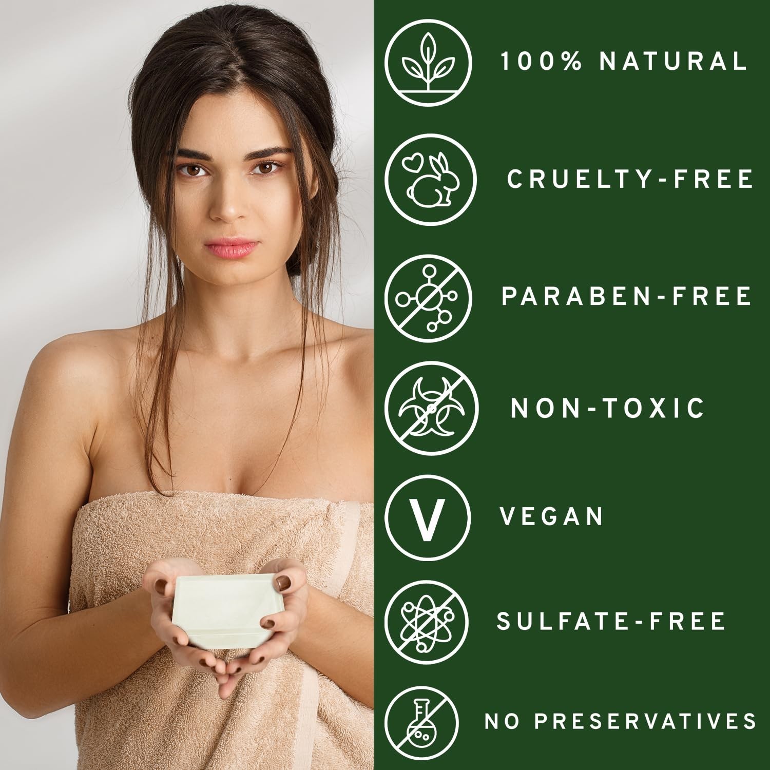 Herblov Tea Tree Oil Soap Bar for Face & Body, 4oz –All Natural Remedy Skin Clea