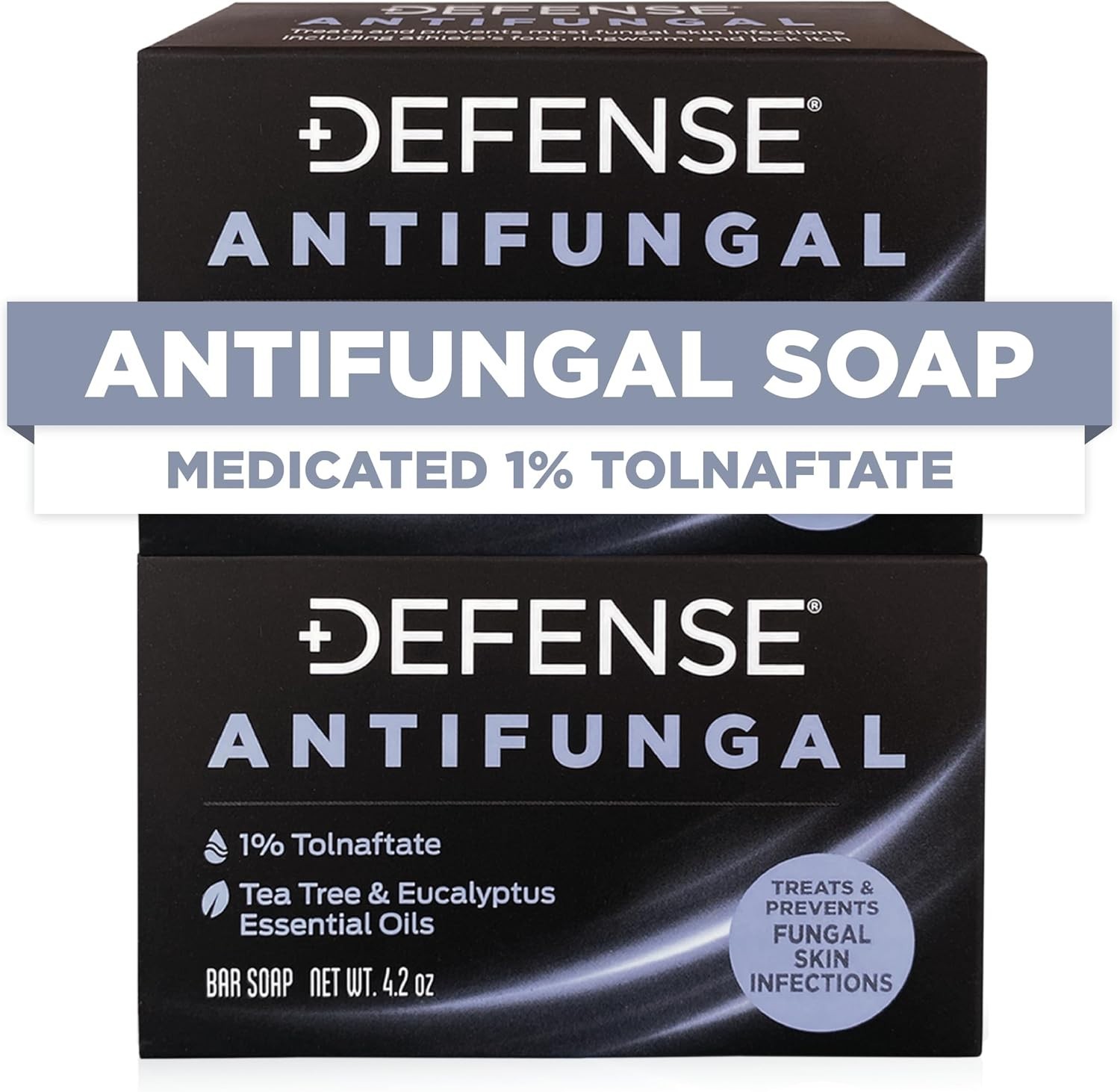 Natural Tea Tree Medicated Soap – 2 Bars for Quick Relief from Fungal Infections