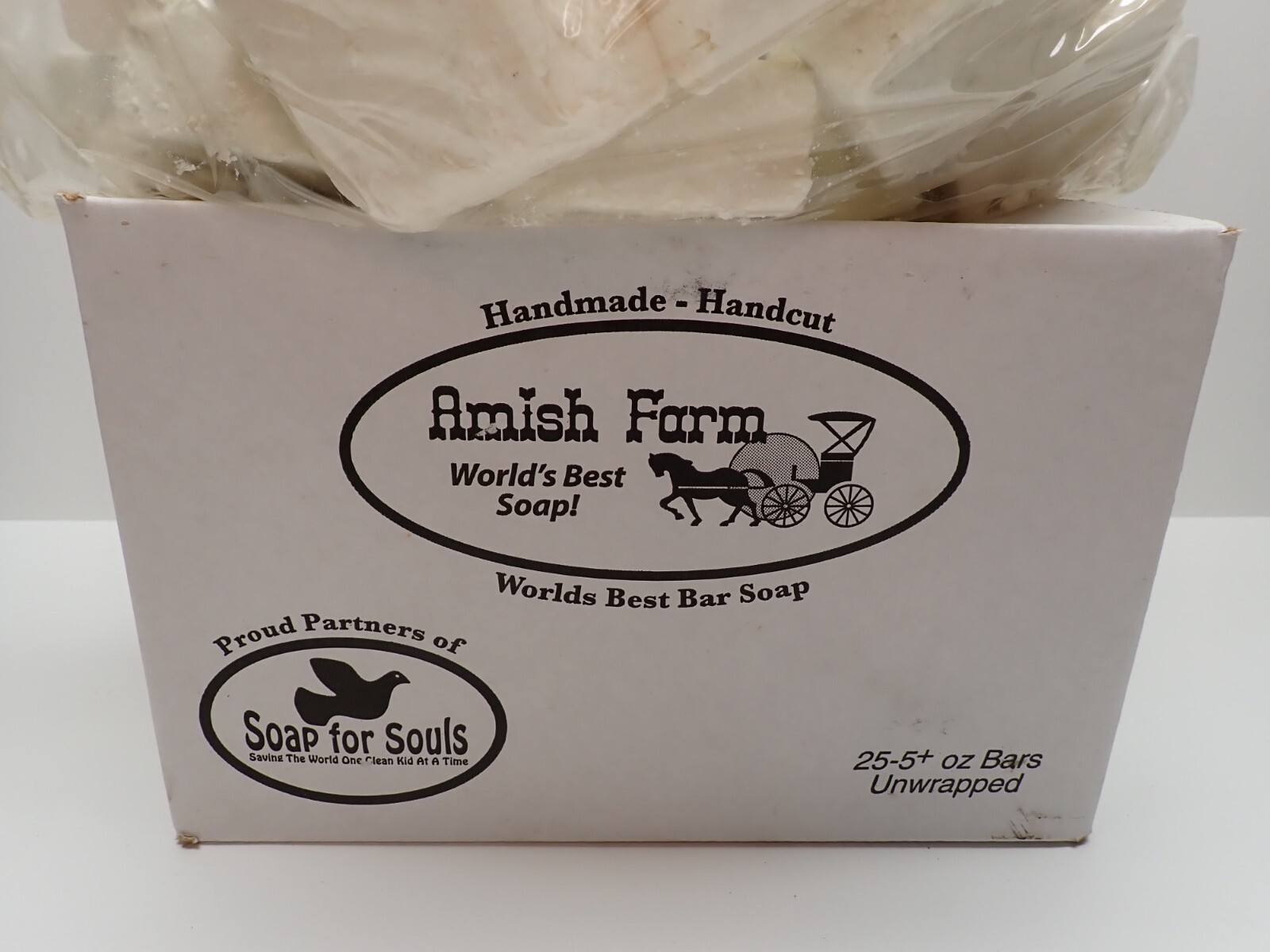 Amish Farms Bar Soap 25 Huge Bars 5oz Each White Floral Scented Natural Soap