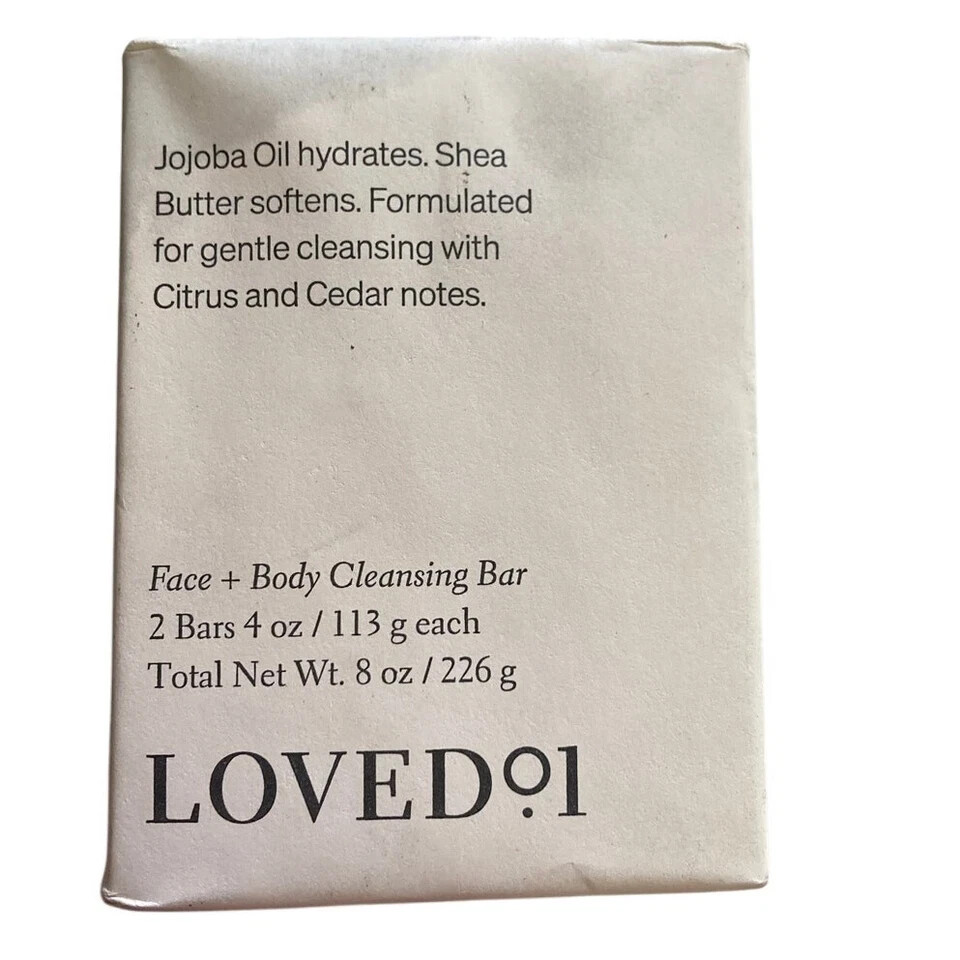 Loved 01 Face + Body Cleansing Bar Jojoba Oil Hydrates