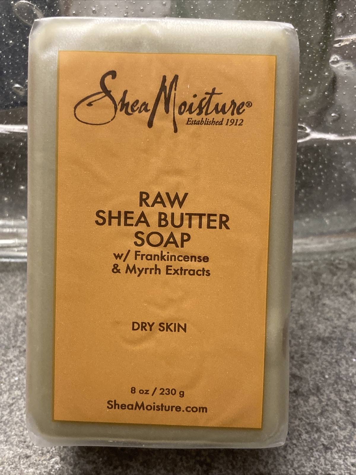 3)SHEA MOISTURE RAW SHEA BUTTER SOAP W FRANKINCENSE & MYRRH EXTRACTS 4 DRY SKIN