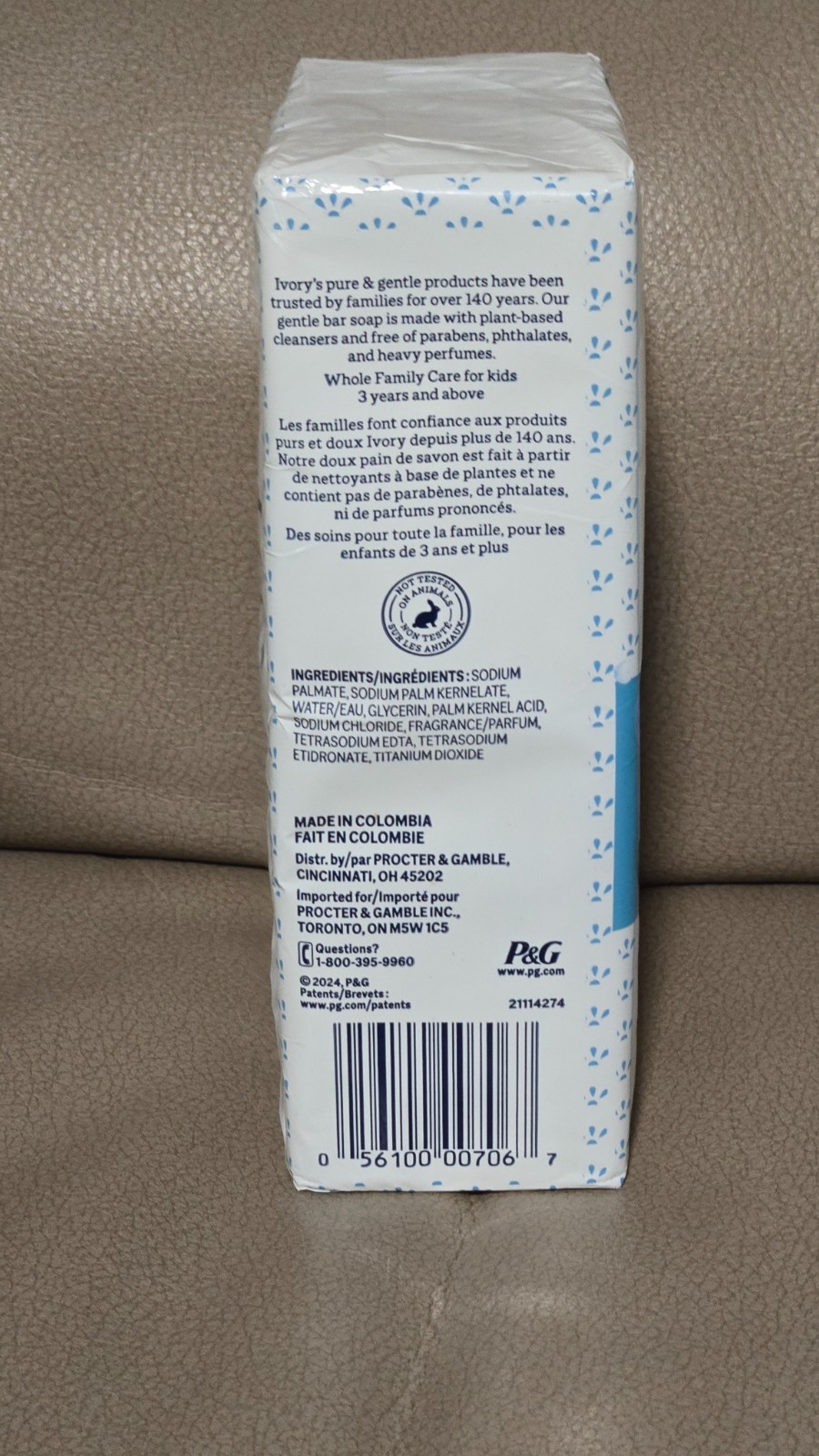 Ivory Soap White Bar Original Scent, 3.17 oz. 10 Count – New