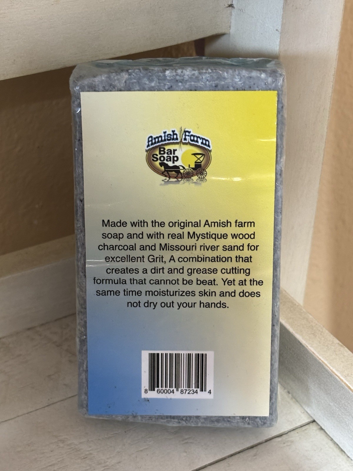 Amish Farms Men’s Soap 1 Large Bar Soap Men Heavy Duty 11 oz Orange Citrus HTF