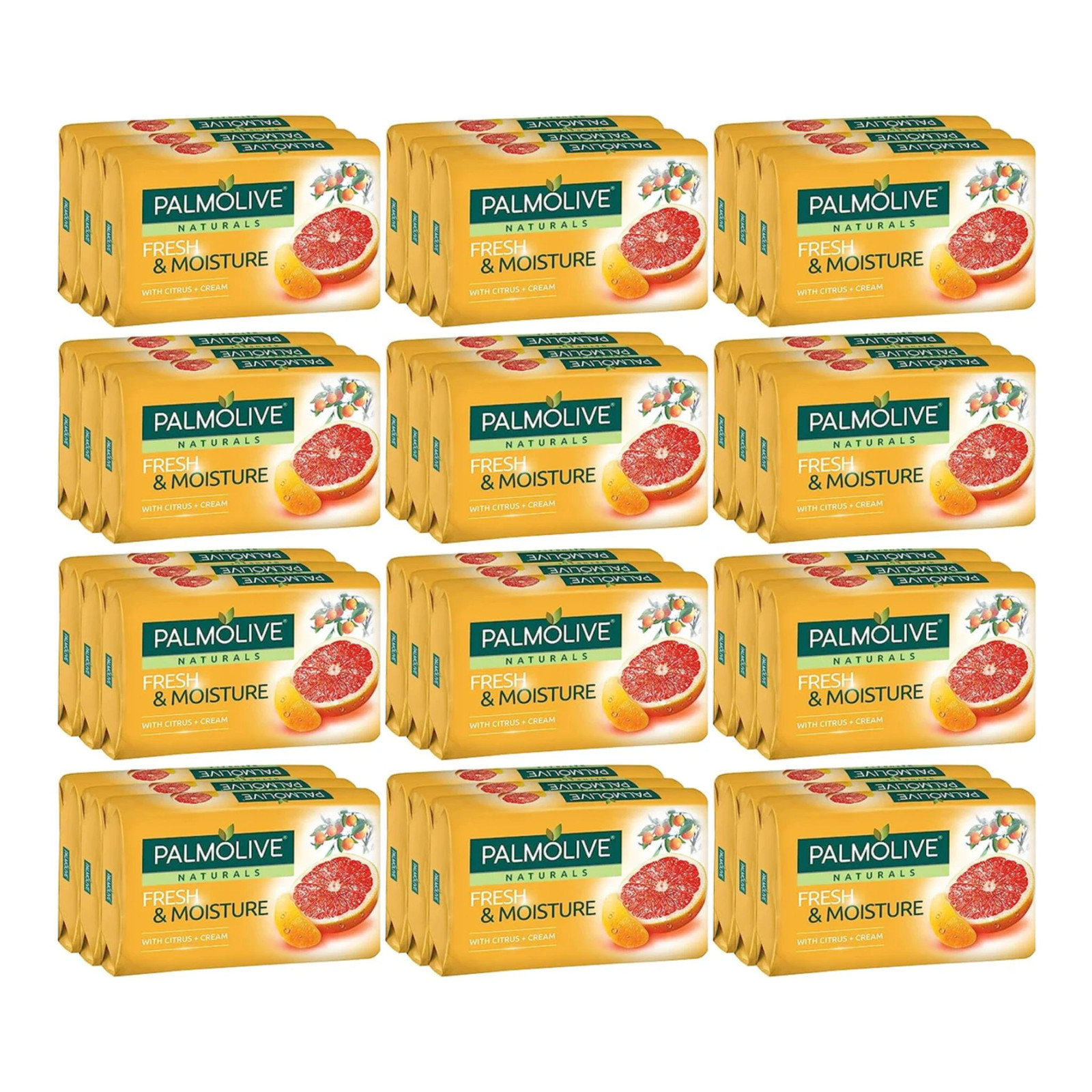 Palmolive Fresh & Moisture Citrus & Cream Soap, 36 Bars x 80g Each