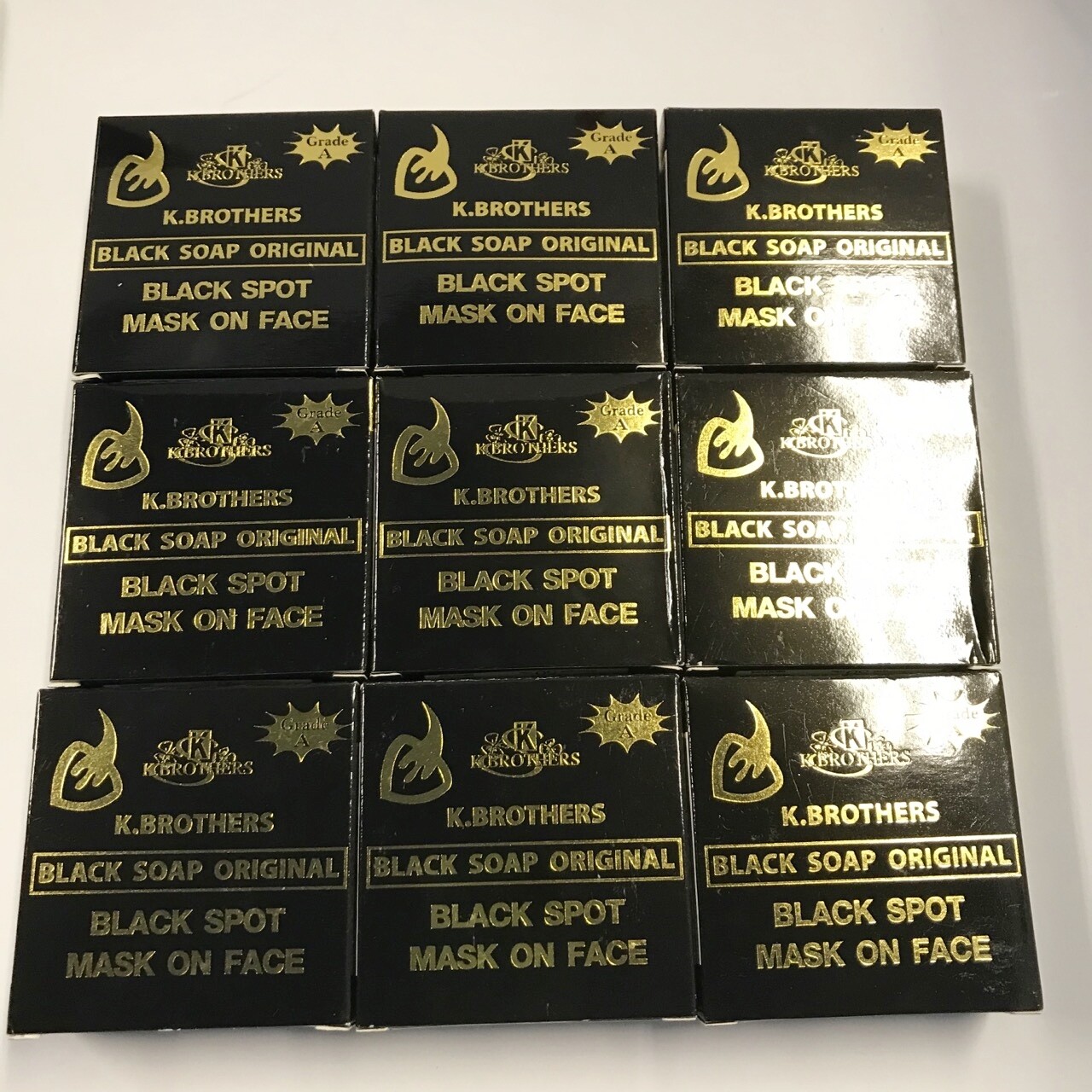 24x K-BROTHERS Original Beauty Care Face Out For Black Spot Whitening Soap 50g.