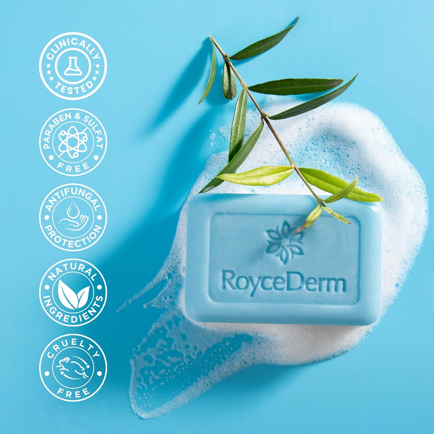 Roycederm Antifungal Soap for Men & Women: Medicated Anti-Fungal Tea Tree Oil