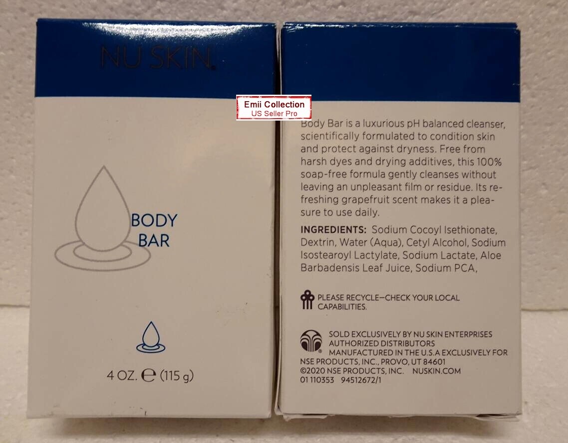 Nu Skin Nuskin Small Body Bar Box Soap Free Cleanser Box 4oz 115g