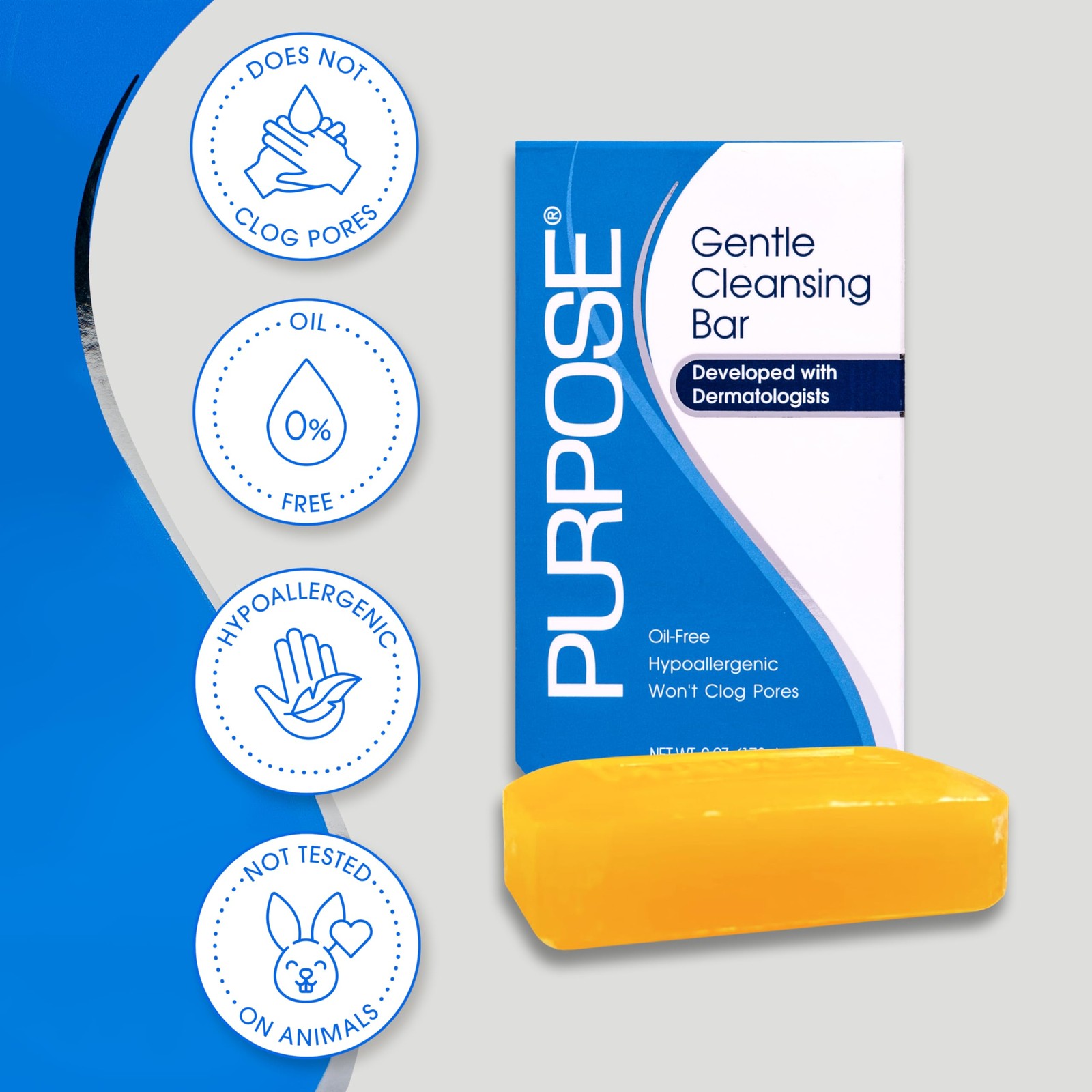 Gentle Cleansing Bar, 6 Ounces (Pack of 4)