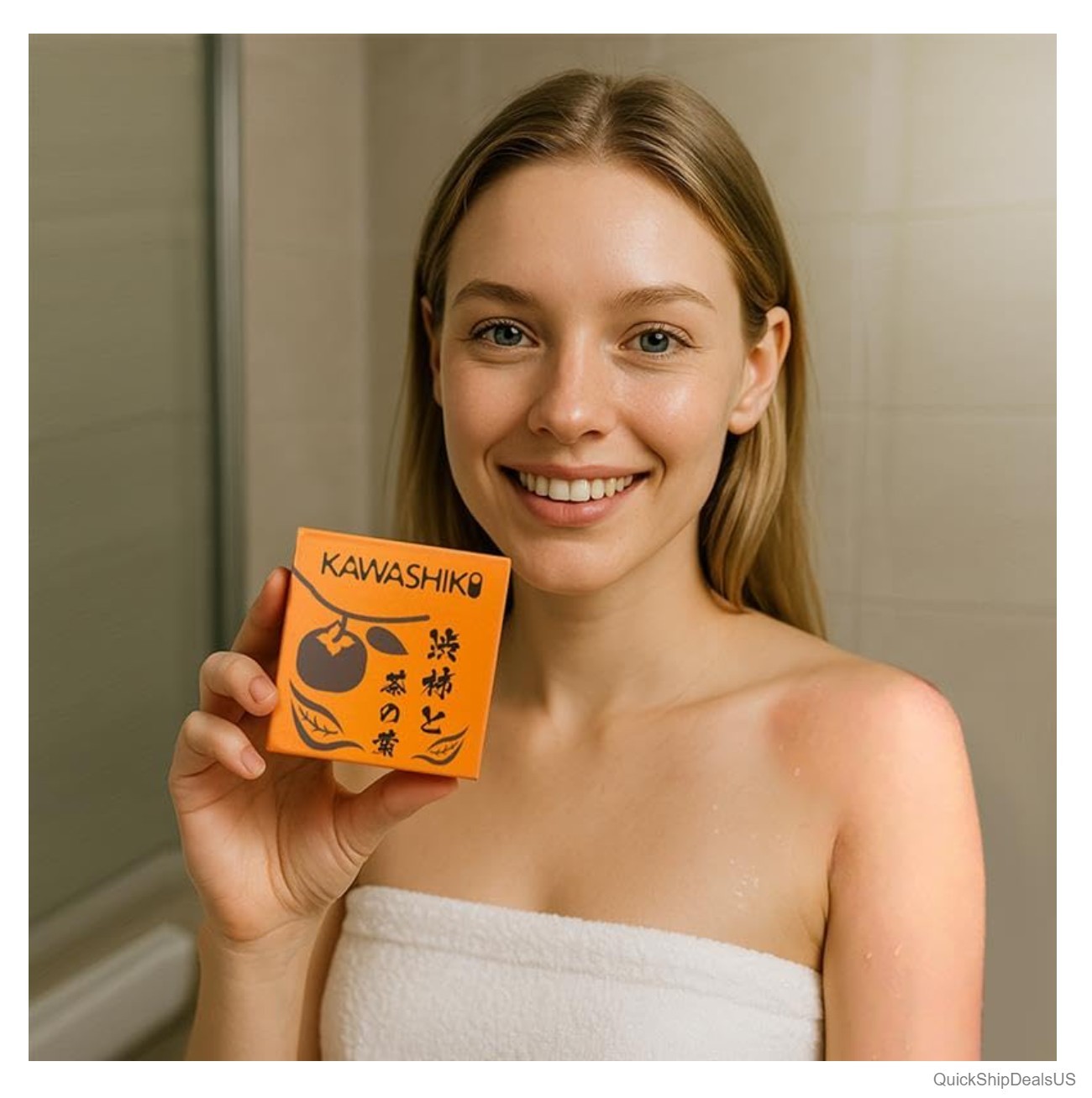 Persimmon Soap Bar 100g Body Odor Eliminator Green Tea Handmade Japanese Men