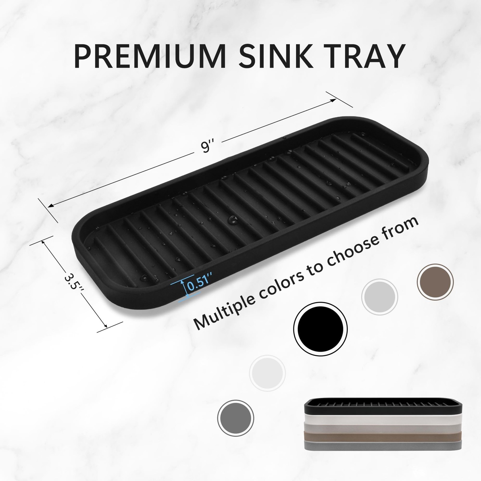 Silicone Sponge Holder for Kitchen Sink – Kitchen Soap Tray & Sponge Tray | S…