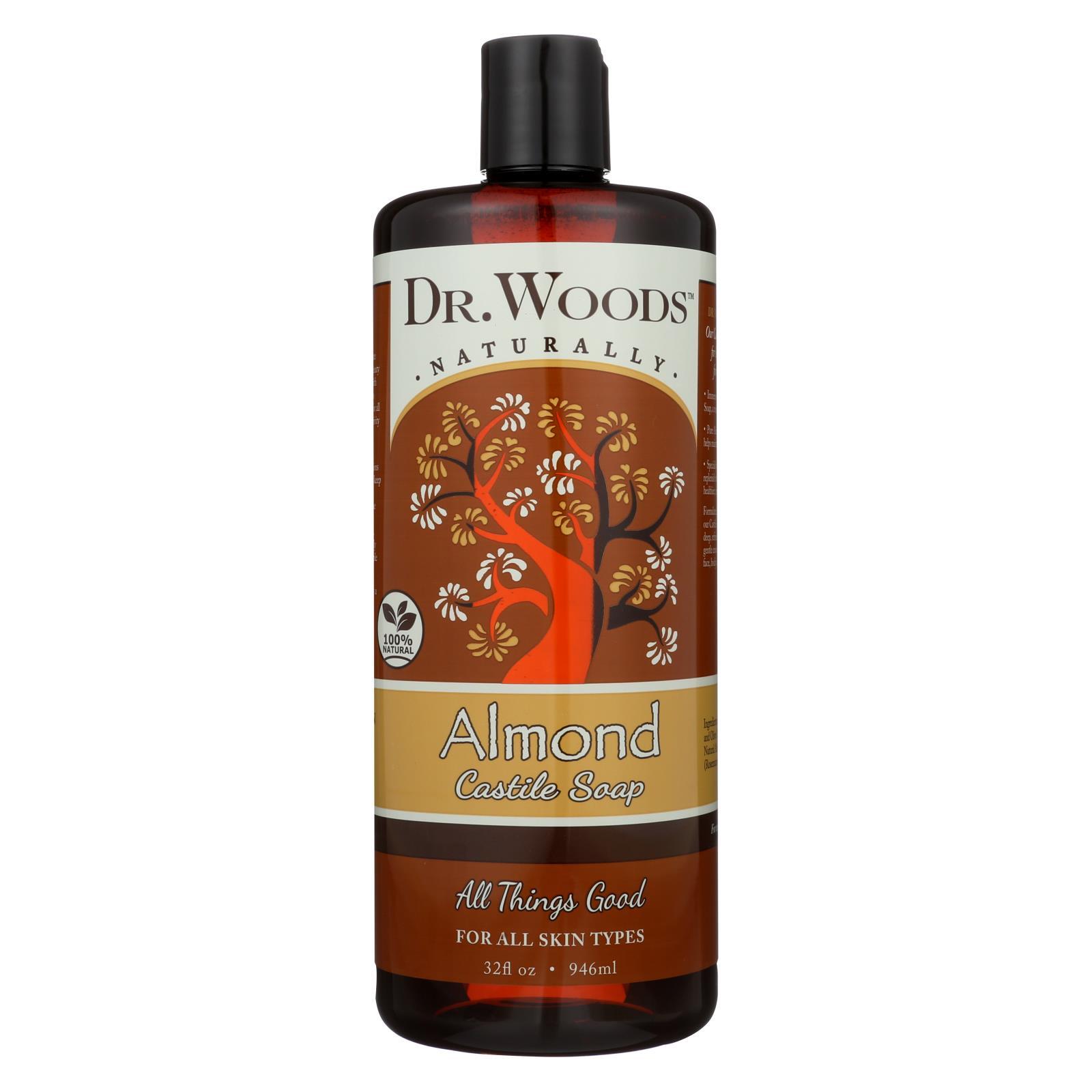 Dr. Woods Naturally 100% Pure Original Almond Castile Liquid Soap 946mL 32 fl oz