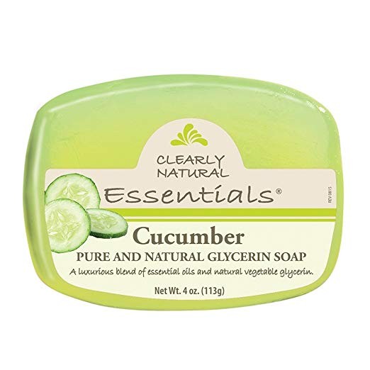 Clearly Natural Glycerin Bar Soap, Cucumber, 4 Ounce