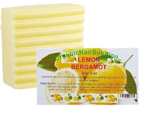 LEMON BERGAMOT ALOE VERA SOAP-Formulated with fresh fruit-Reduces Dark Spots