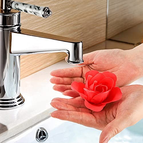Floral Scented Bath Soap Petals – 36 Pcs Rose Essential Oil Gift Set for All Occ