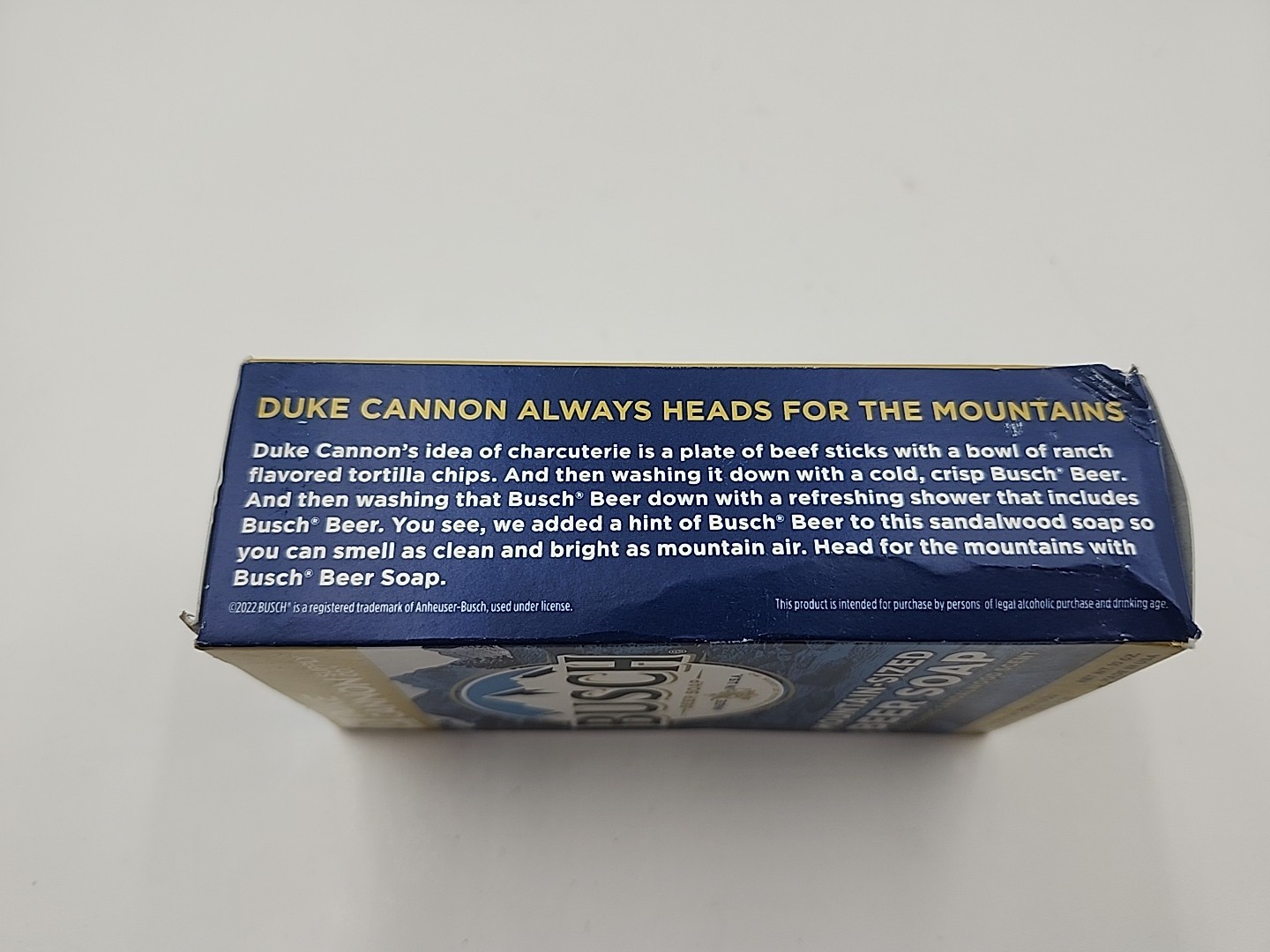Busch Beer Mountain Sized Soap for Men by Duke Cannon Supply Co. 10 Oz. NEW