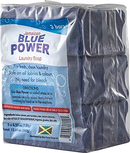 Jamaican Blue Power Laundry Soap, 4.23 Oz, Pack of 3
