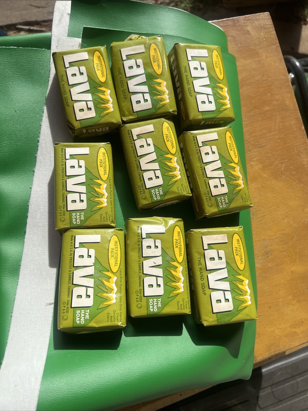 Lot Of 9 Lava Heavy-Duty Hand Cleaner Hand Bar Soap 4 OZ New