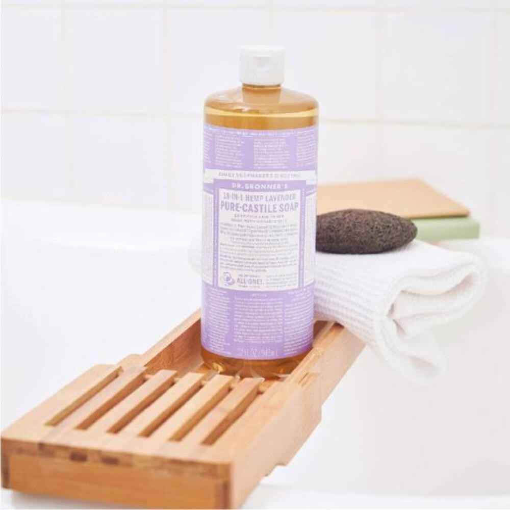 Dr. Bronner’s – Pure-Castile Liquid Soap (Lavender, 32 ounce) – Made with Organi