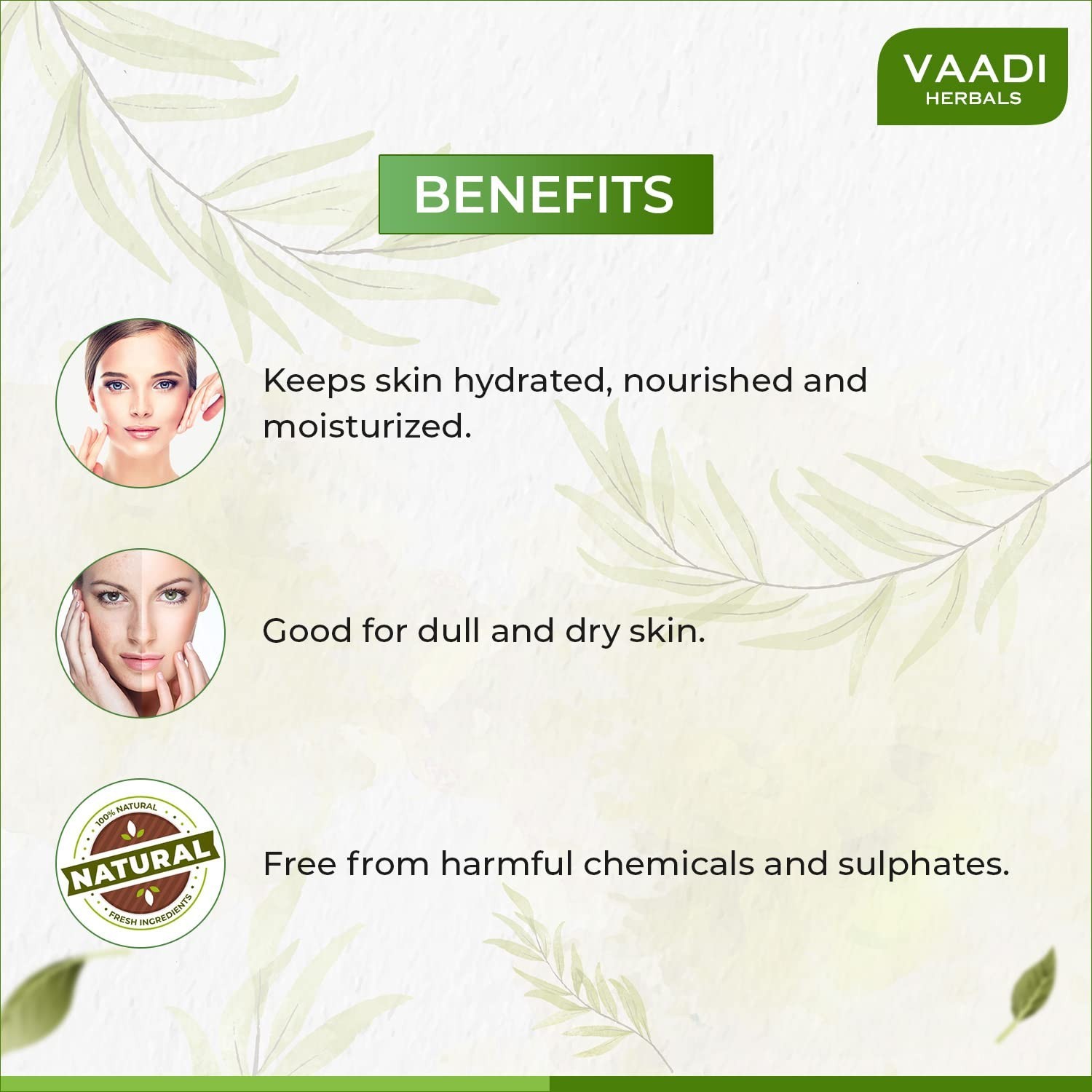 Vaadi Herbals Fresh Papaya Soap 75 gm – (Pack of 3) – Natural Skin Brightening