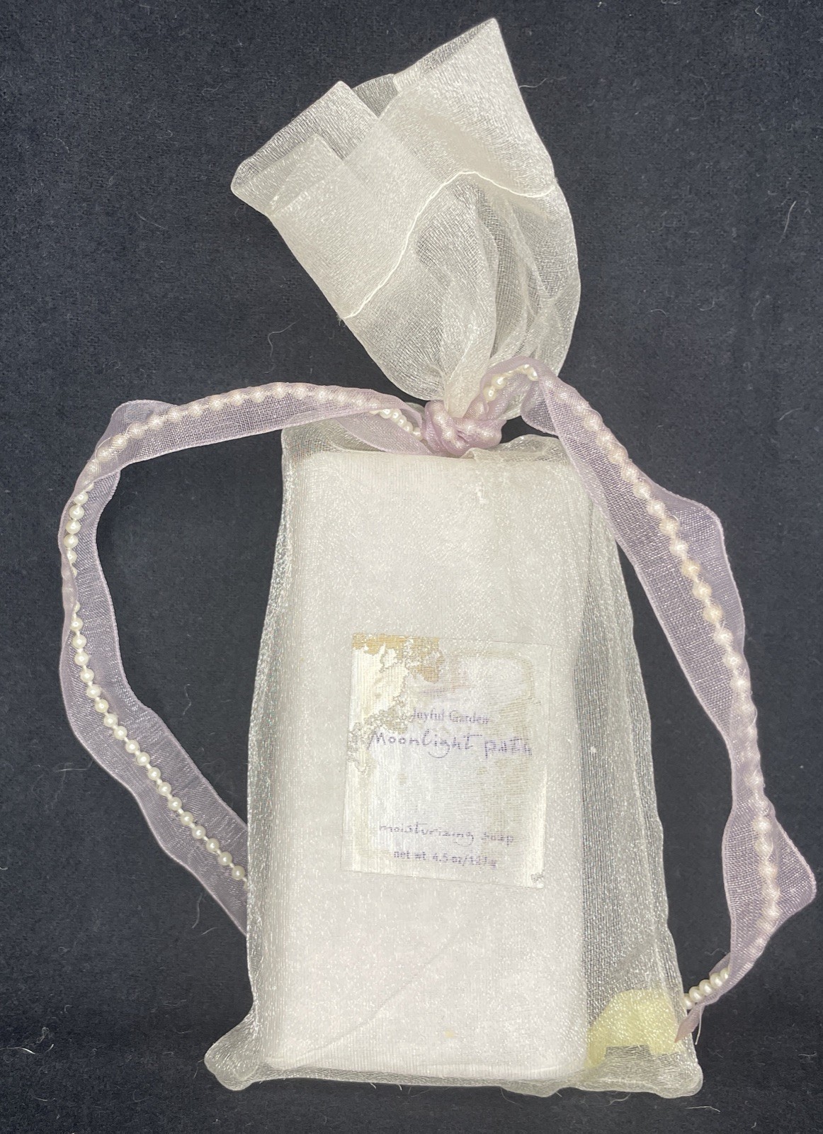 Vintage Bath & Body Works Moonlight Path Moisturizing Soap bar mesh bag 4.5 oz