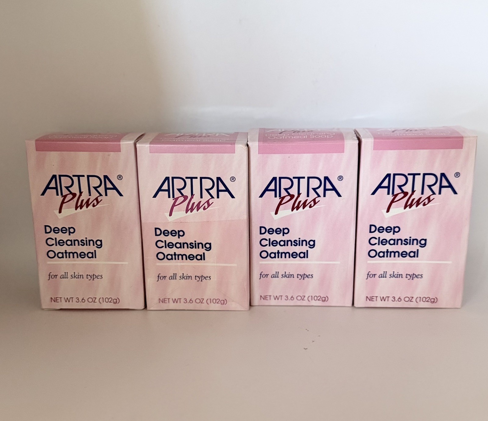 NEW LOT 4 Artra Plus Deep Cleansing Oatmeal Bar Soap 3.6 oz disc